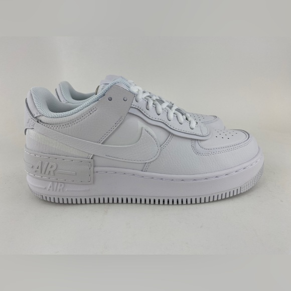 Nike Air Force 1 Shadow Triple White Women's Sneakers Shoes CI0919-100 - Picture 6 of 12